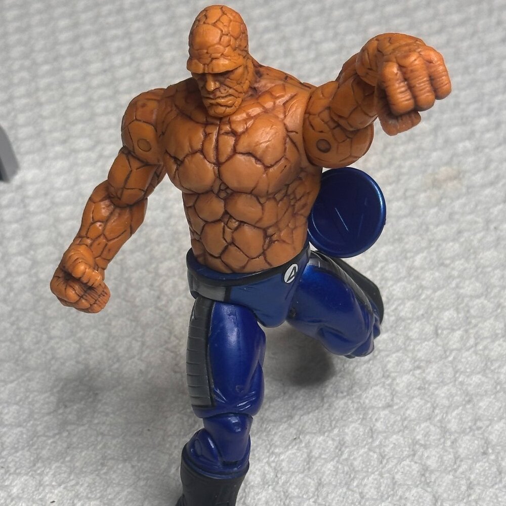 THE THING BEN GRIMM FANTASTIC FOUR 6” ACTION FIGURE SOLID PVC 2007 Pull String